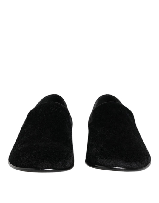 Black Jacquard Loafers Formal Men Dress Shoes