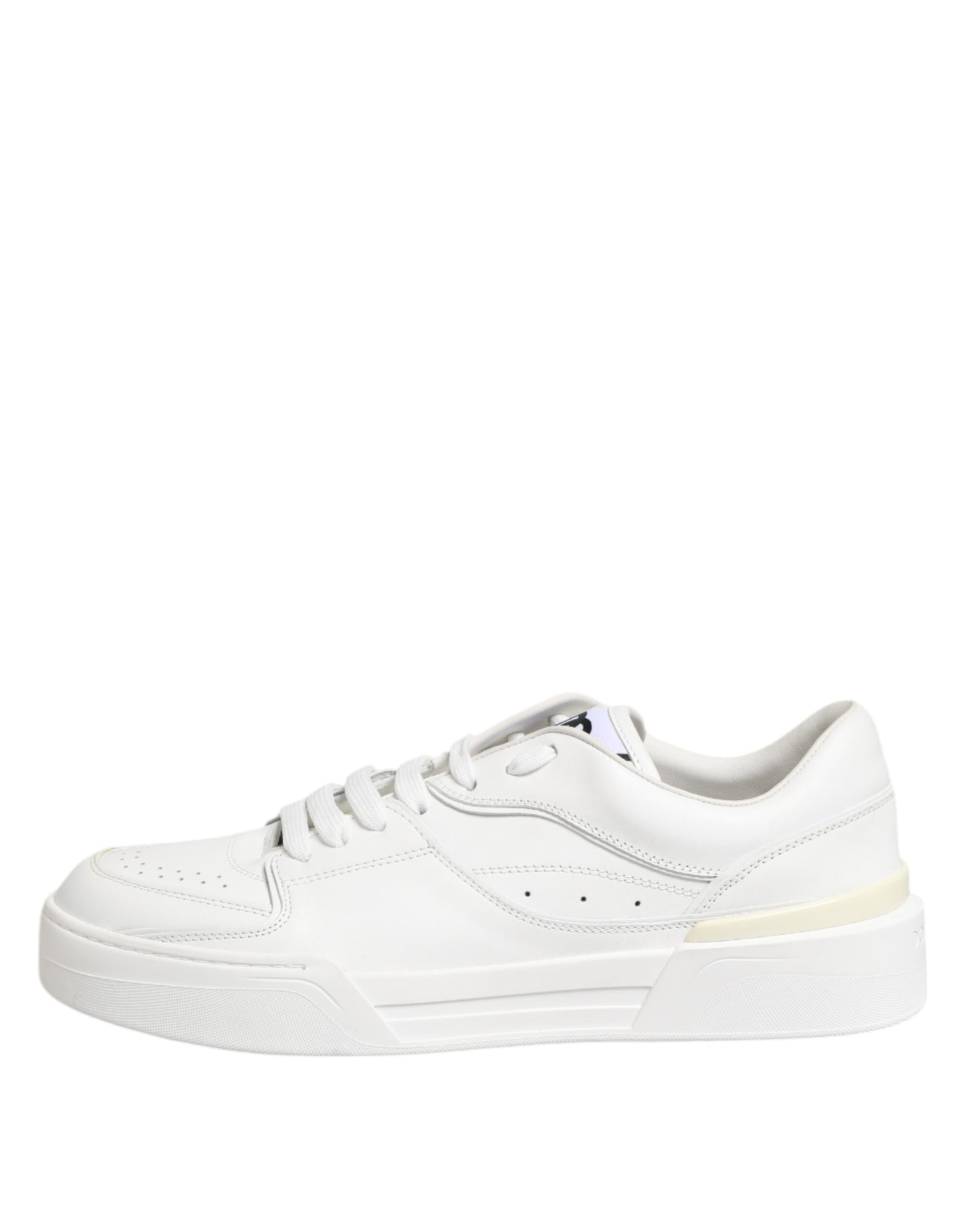 White Miami Leather Low Top Sneakers Shoes