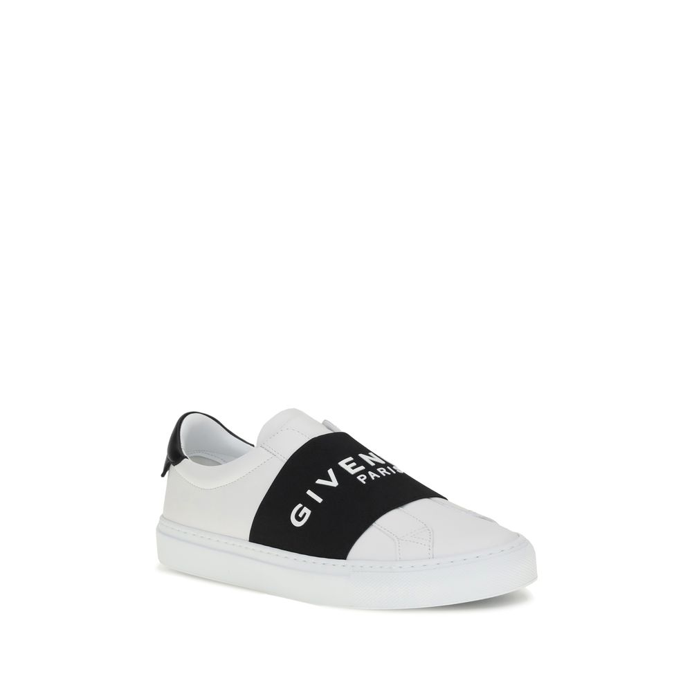 White Calf Leather Bos Taurus Low Top Sneakers