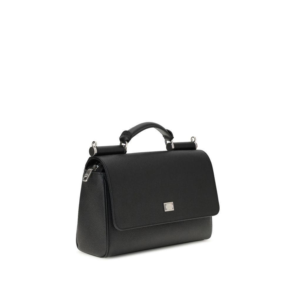 Black Calf Leather Bos Taurus Shoulder Bag