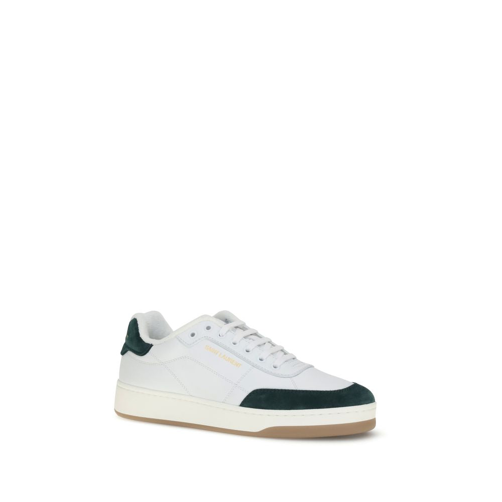 White Calf Leather Bos Taurus Low Top Sneakers