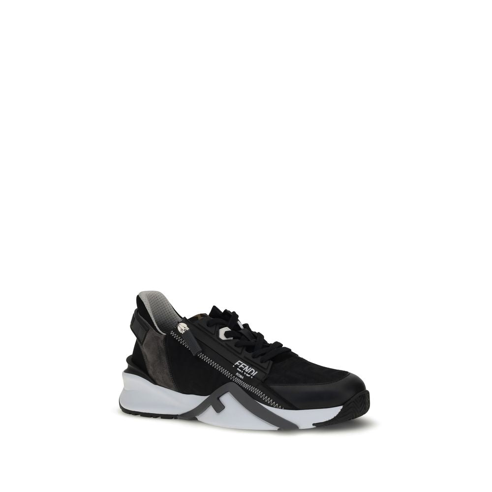 Gray Calf Leather Bos Taurus Athletic Sneakers