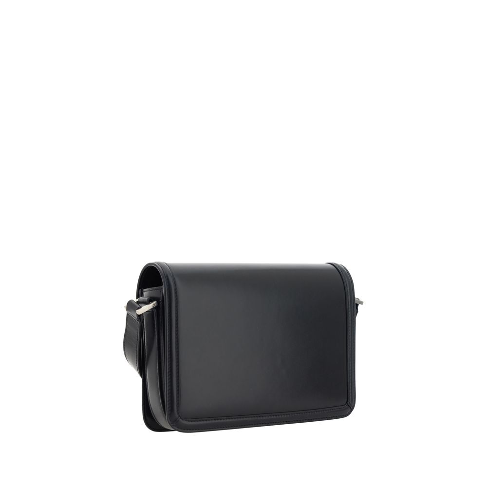 Black Calf Leather Bos Taurus Shoulder Bag