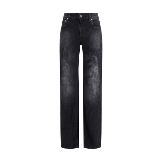 Wide-leg Cotton Jeans