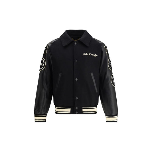 Black Fleece Wool Bomber