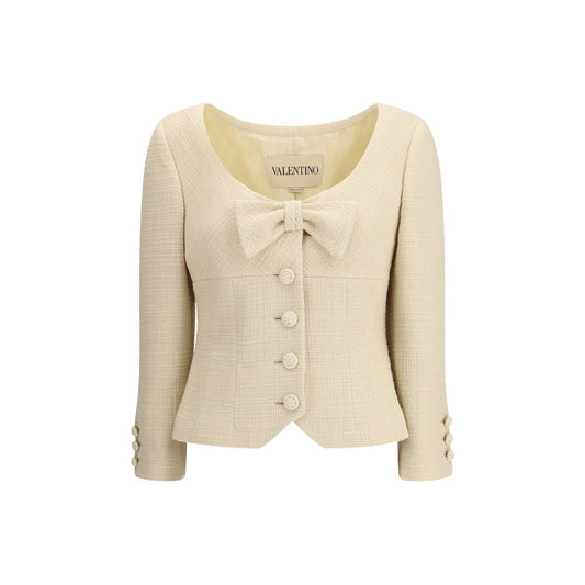 Cream Fleece Wool Coat