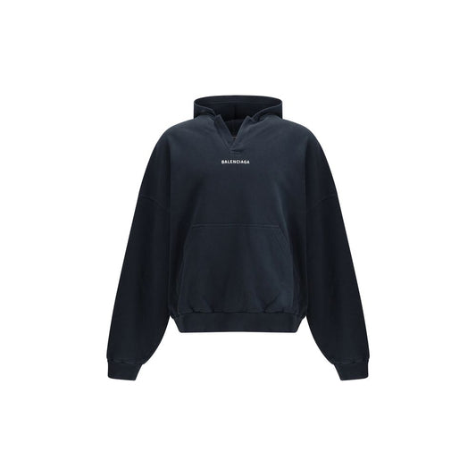 Black Cotton Sweatshirt