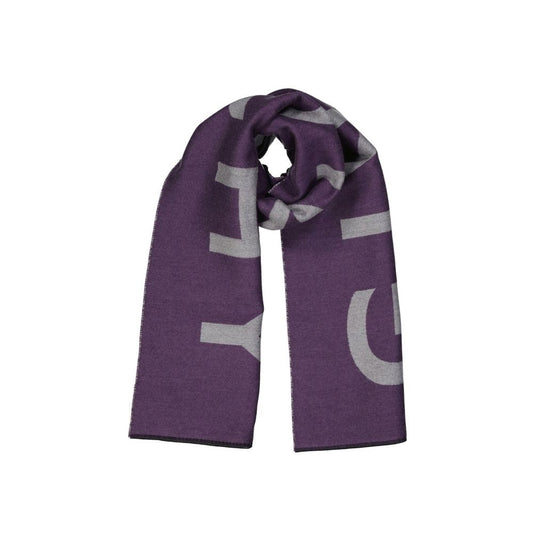 Purple Virgin Wool Scarf