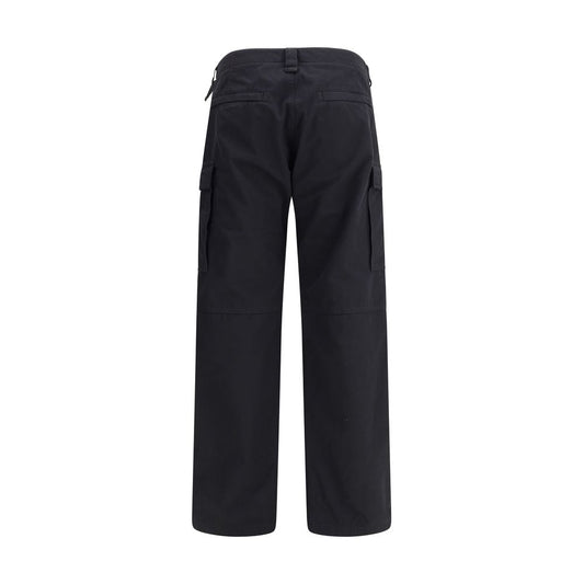 Black Cotton Cargo Pants